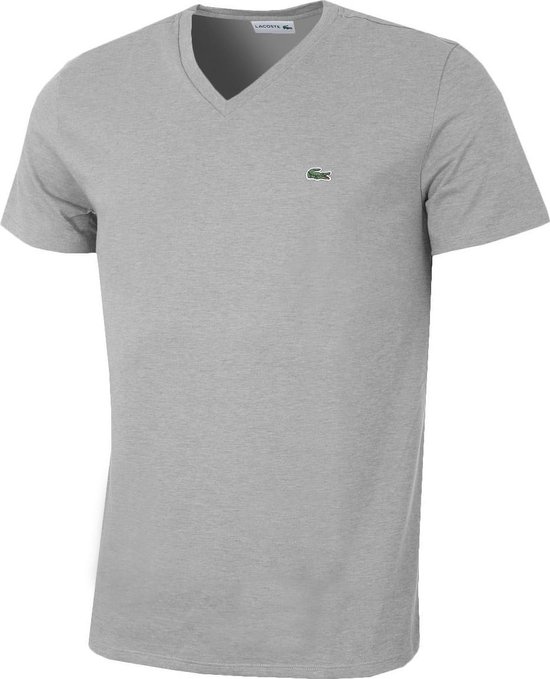 Lacoste Heren T-shirt - Silver Chine - Maat XS