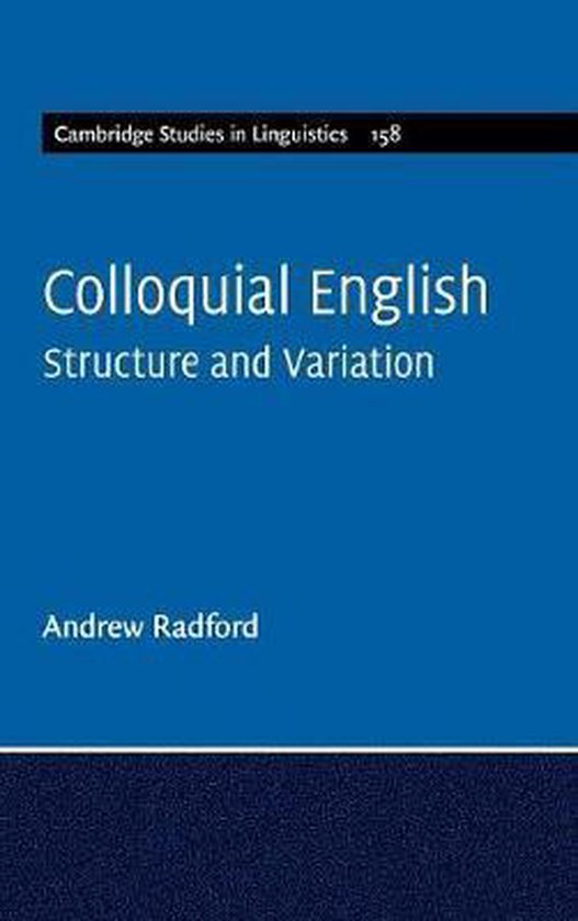 Cambridge Studies in LinguisticsSeries Number 158- Colloquia ... - cover