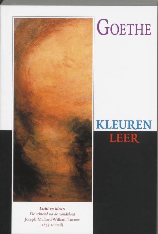Cover van het boek 'Kleurenleer' van Johann Wolfgang Goethe