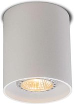 QAZQA tubo - Moderne Plafondspot | Spotje | Opbouwspot - 1 lichts - Ø 80 mm - Wit - Woonkamer | Slaapkamer | Keuken