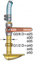 Waterschepset voor Ø 25-30-35 mm schroefassen - Vetus