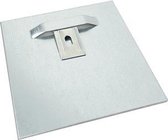 Ophangsysteem Aluminium wanddecoratie - Dibond ophangplaat - 7x7 cm