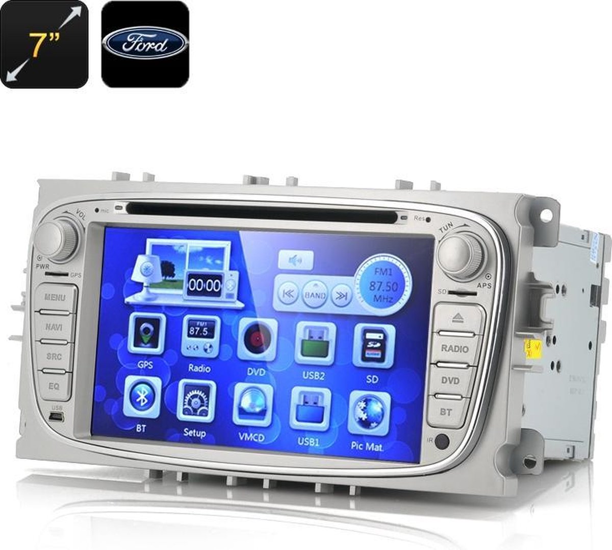 7 Inch MediaSysteem voor Ford Focus 2009-2012, 1080p, GPS, Bluetooth |  bol.com