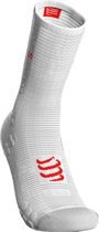 Compressport Pro Racing V3.0 Fietssokken Wit/rood Maat 35-38