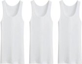 3 stuks - Bonanza onderhemd - Regular - 100% katoen - wit - M