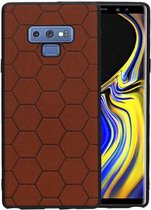 Bruin Hexagon Hard Case voor Samsung Galaxy Note 9
