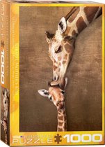 Eurographics puzzel Giraffe Mother's Kiss - 1000 stukjes