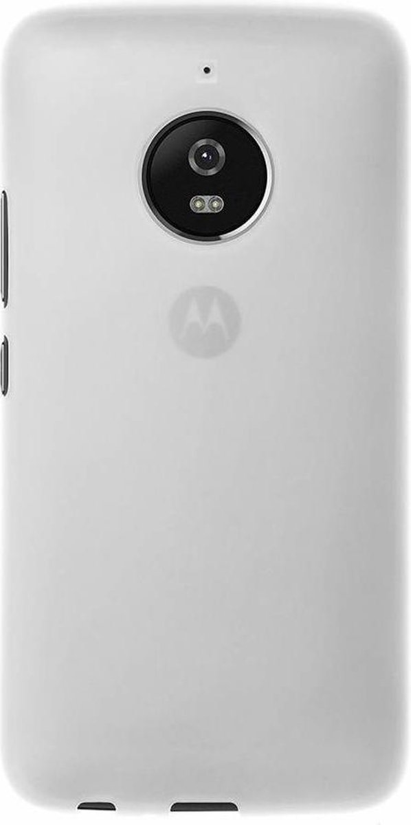 Transparant Mat Wit TPU Siliconen Case Hoesje Geschikt voor Motorola Moto E4 Plus