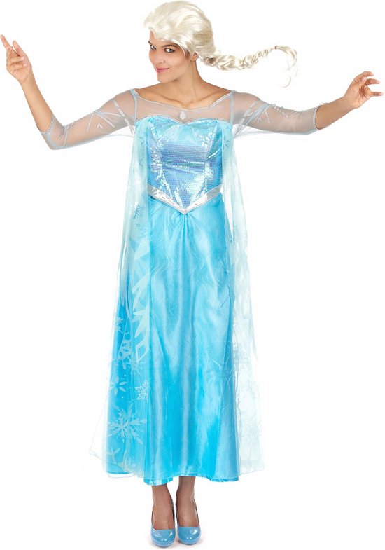borstel Keuze Welke Disney Frozen Jurk - Prinses Elsa - Volwassenen - Verkleedkleding - Maat M  -... | bol.com