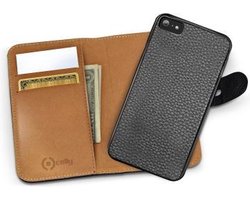 Celly - Celly Ambo 2-in-1 Wallet Case - iPhone 6 / 6S - zwart
