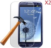 2 stuks Glass Screenprotector - Tempered Glass voor Samsung Galaxy S3 i9300 i9305 / S3 Neo i9301