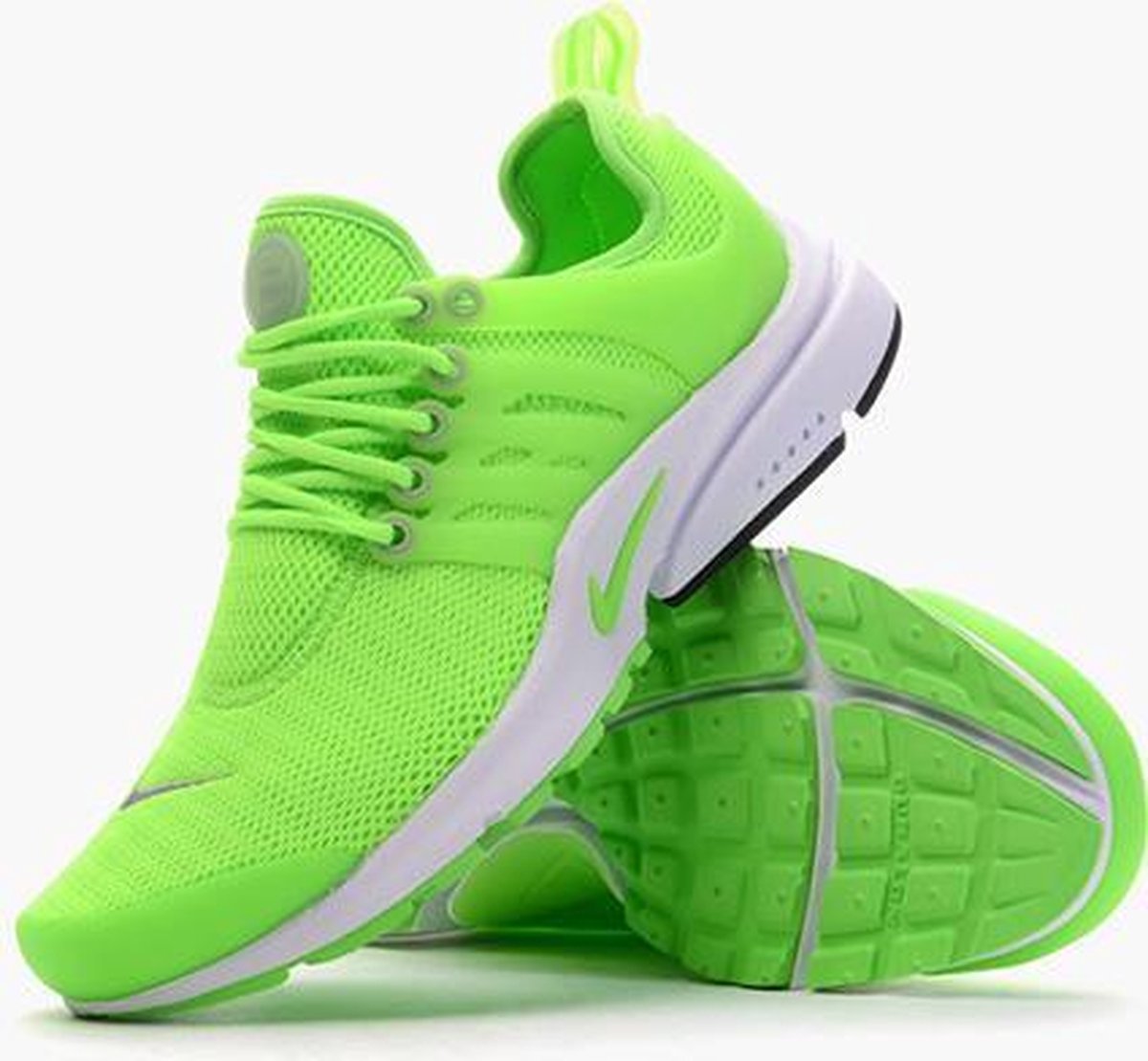 neon green nike presto