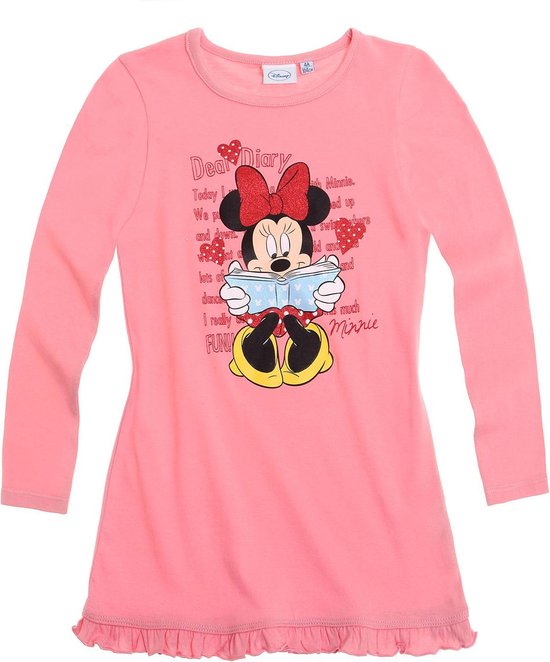 logboek sla bevel Minnie Mouse Nachtjapon - Roze - Maat 104 | bol.com