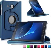 Xssive Tablet Hoes Case Cover 360° draaibaar voor Samsung Galaxy Tab A 7 inch T280 T285 Donker Blauw