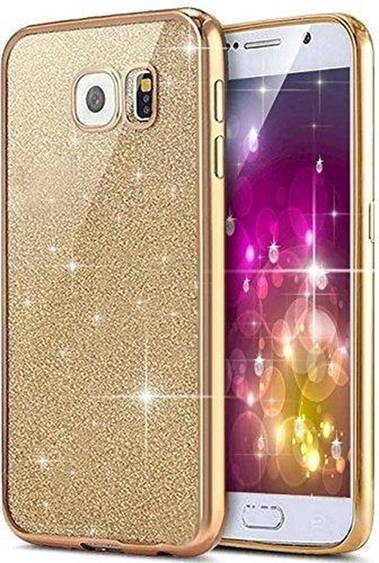 Samsung Galaxy S7 glitters hoesje - Goud BlingBling | bol.com