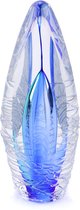 Urnencenter Kristalglas Premium Spirit Glans - Blauw - Urn voor as - Gedenkartikel