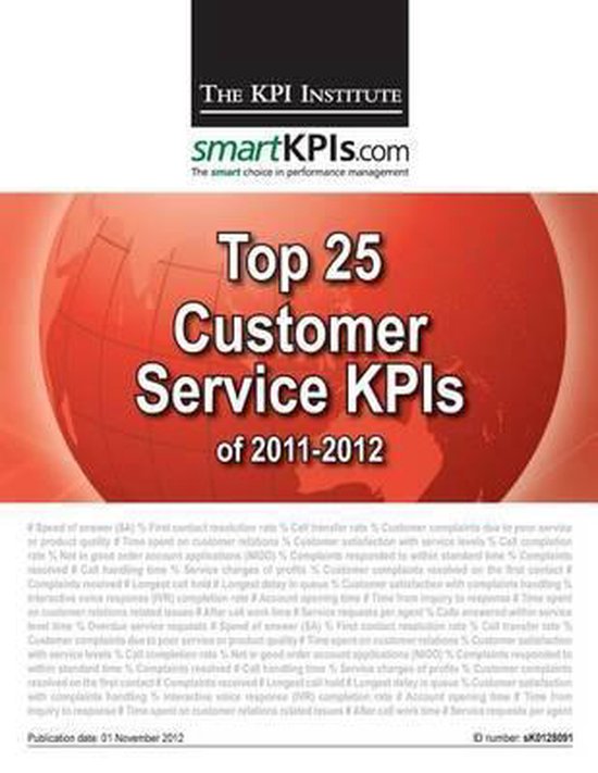 Top 25 Customer Service KPIs of 2011-2012 - cover