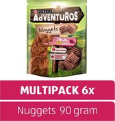 AdVENTuROS Nuggets - Snacks pour chiens - Sanglier - 6 x 90 g