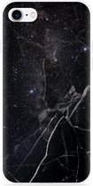iPhone 7 Hoesje Black Space Marble - Designed by Cazy