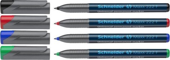 Schneider permanent marker - Maxx 222 - F - 4 stuks assorti - S-112294
