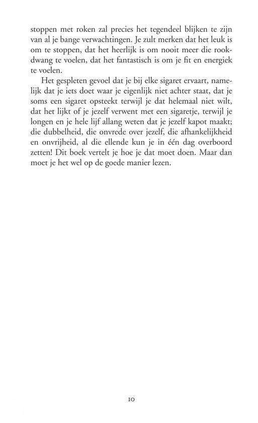 Pagina 10 van 'De Opluchting' met tekst.