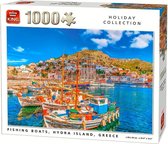 King puzzell vissersboten Hydra eiland 1000 stukjes Griekenland