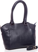 Luxe Tas - Echt Leer / Leder - 39x24x10 cm - Donkerblauw - Dielay