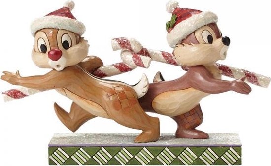 Figurine Disney Traditions - Candy Cane Caper - Chip & Dale