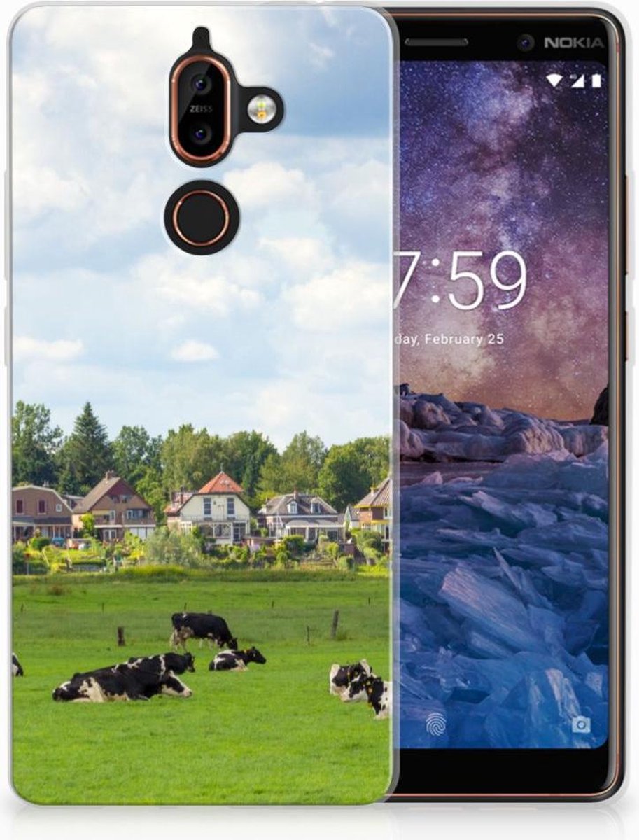 Nokia 7 Plus TPU Hoesje Koeien