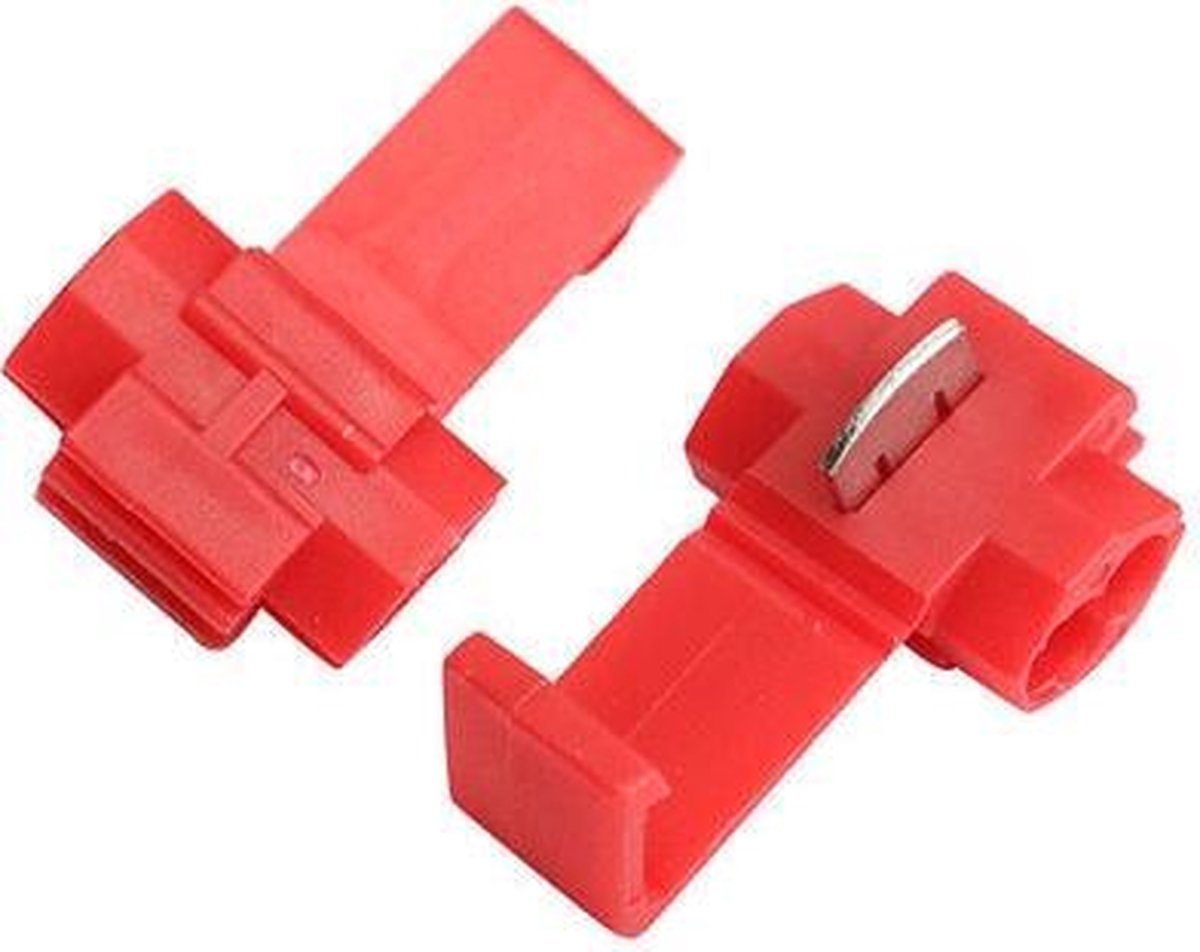 Draad Connectors Aftakklem Rood - 0.5-1.0 mm2 - 100 stuks