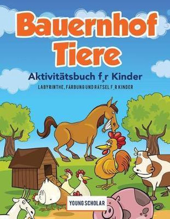 Bauernhof Tiere Aktivitätsbuch f, r Kinder - cover