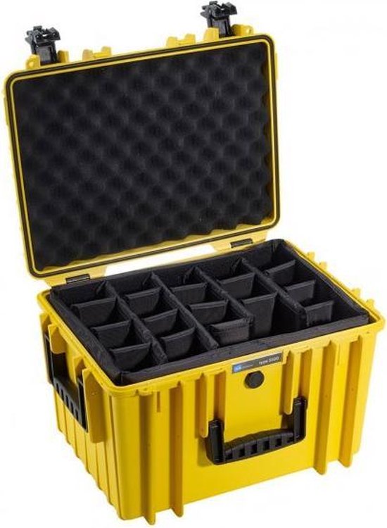 B&W Outdoor.cases Type 5500 yellow / divider