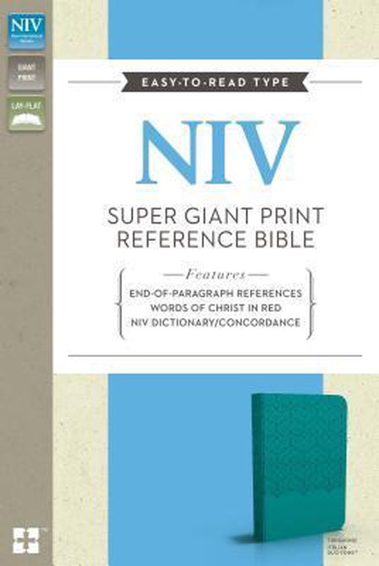 NIV, Super Giant Print Reference Bible, Giant Print, Leathersoft