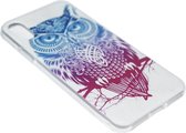 Blauwrood uilen siliconen hoesje Geschikt voor iPhone XS/ X