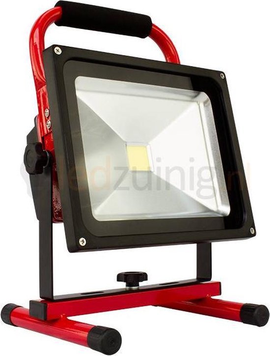 30 watt accu bouwlamp - 6500K - 2100 lumen | bol.com