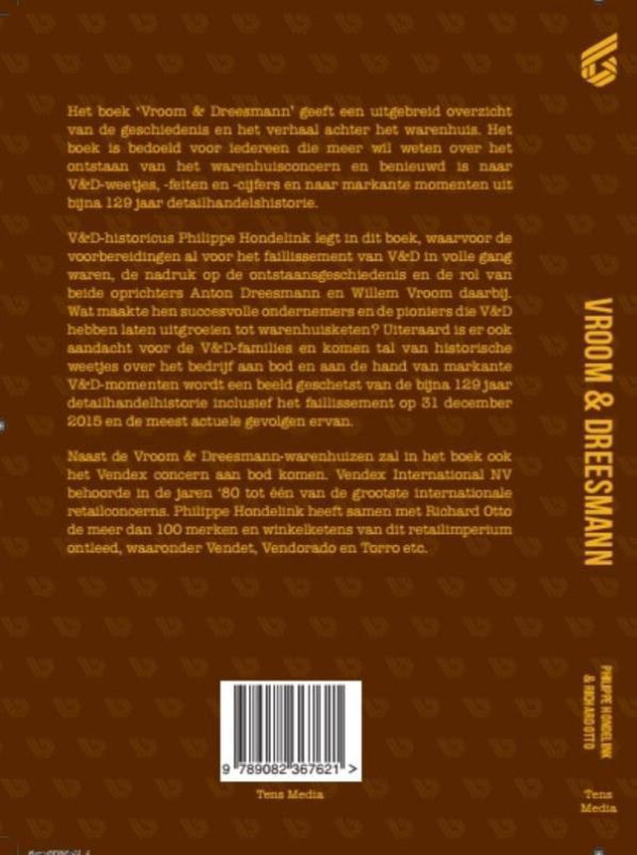 Vroom & Dreesmann - back cover