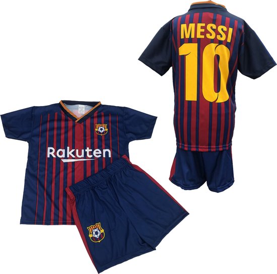 Barcelona - Messi 10 - Set Shirt & Broek - Size 10 jaar - Blauw/Rood |  bol.com