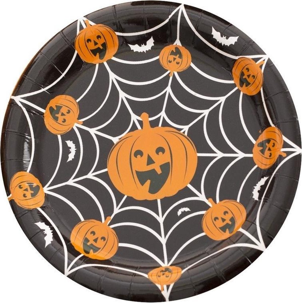 pindas Gloed handtekening Halloween - 10x Halloween pompoen bordjes - karton - wegwerpbordjes |  bol.com