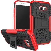 Rugged Kickstand Back Cover - Samsung Galaxy A5 (2017) Hoesje - Rood