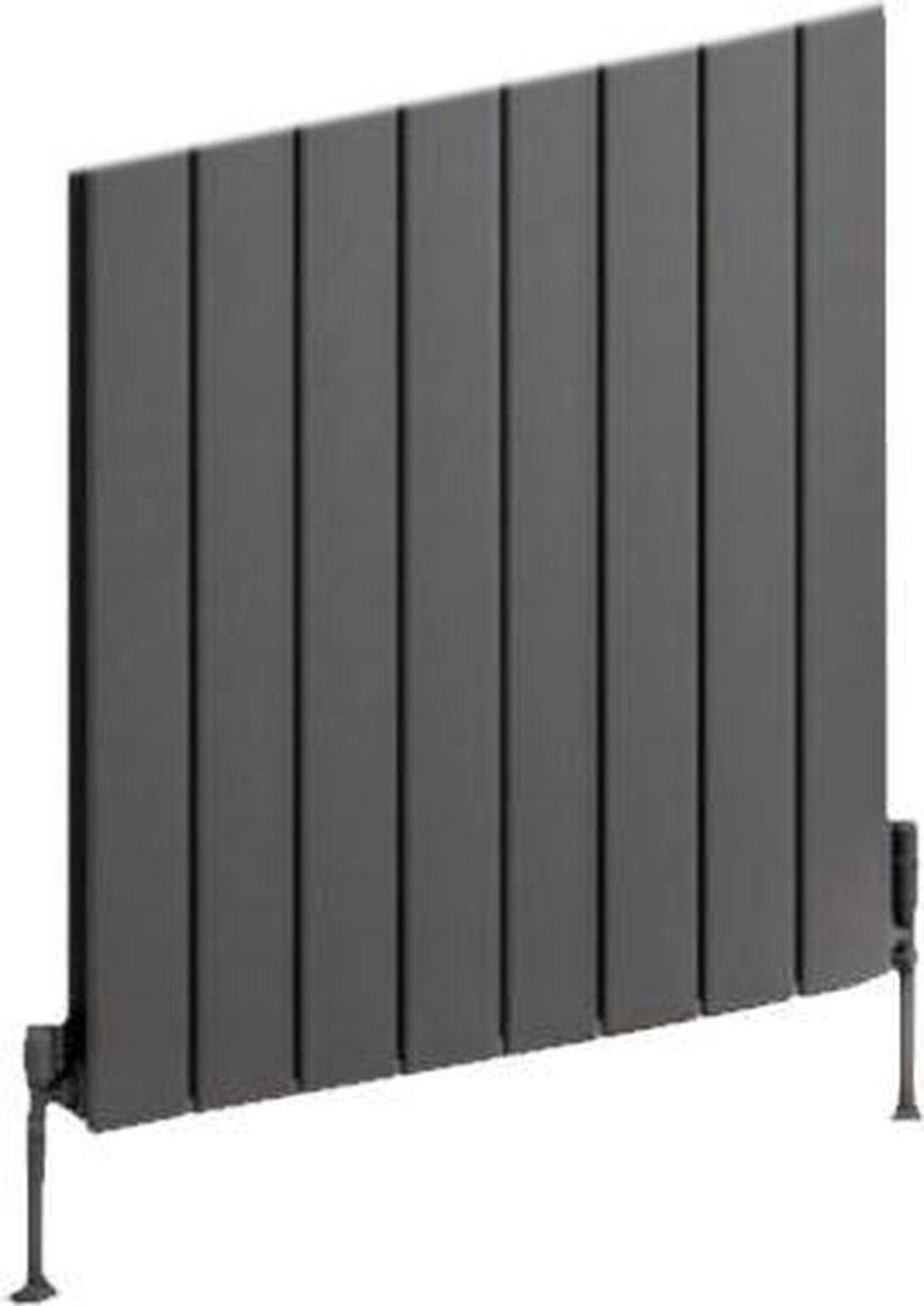 Design radiator horizontaal staal mat antraciet 50x58,8cm 473 watt - Eastbrook Addington type 10