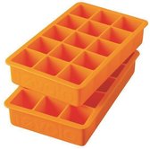 Tovolo IJsblokjesmaker - Siliconen - Set van 2 stuks - Oranje