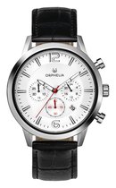 Orphelia Tempo OR81800 Horloge - Leer - Zwart - Ø 43 mm