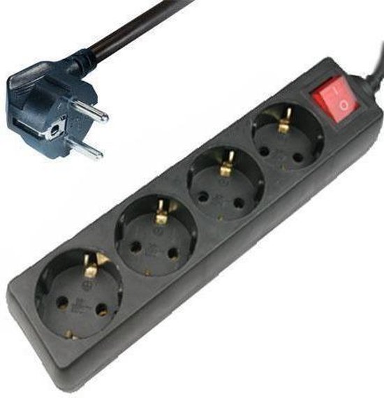 LENCENT Stekkerdoos Cube 4-Voudig met USB, 3 Meter Gevlochten Kabel Power Strip, 8-in-1 Verdeelstekker met 3 USB-A & 1 Type C, 2500W Meervoudige Verlengsnoer 250V/10A met Schakelaar, Type C/E/F, Wit