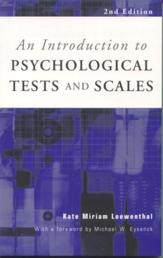 An Introduction to Psychological Tests and Scales - cover