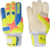 Derbystar APS Protect Apollo Star Keepershandschoenen Senior Keepershandschoenen - Unisex - geel/blauw/oranje Maat 9.5/ Lengte hand 19.5cm