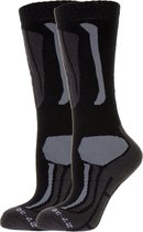 Chaussettes de sports d'hiver Falcon Max - Taille 23-26 - Unisexe - noir / gris