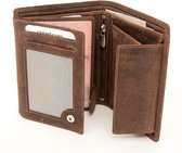 Morgado Kai Leren Hoge Billfold - 9 pasjes - Bruin