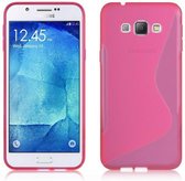 Samsung Galaxy J5 Silicone Case s-style hoesje Roze