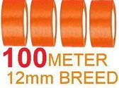 Koningsdag Linten Oranje12 MM Totaal 100 Meter