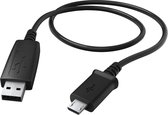 Hama Laad/synchrokabel micro USB-USB 0.6m zwart